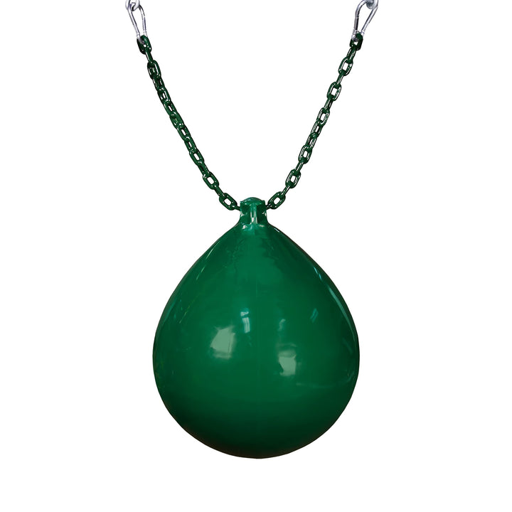 Green Plastic Buoy Ball with Chain and Spring Clips