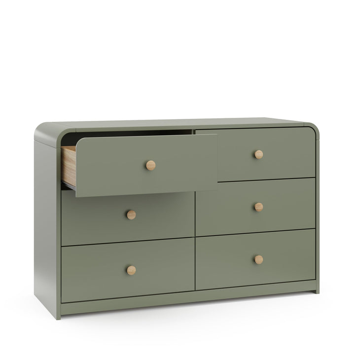 Storkcraft Santos 6 Drawer Dresser (Black) Dresser for Nursery