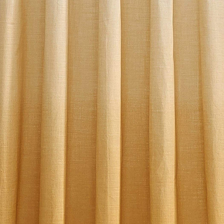 84 Inch Girls Gold Color Ombre Embroidered Curtain Single Panel