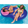 76" Inflatable Purple Side Swimming Pool Lounger Raft