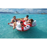 78-inch White and Red Super Chill Swimming Pool Float 78"