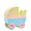 Small Baby Carriage Gender Reveal Pinata Pastel Shower Decorations