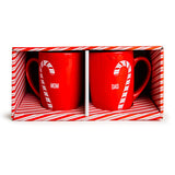 American Atelier 15oz Holiday Mug Set - Set of 2 Christmas-Themed