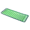 76" Green and Gray Inflatable Sun Tanning Swimming Pool Mattress Raft Plastic