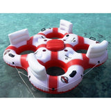 78-inch White and Red Super Chill Swimming Pool Float 78"