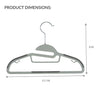 Simplify Kids 12 Pack Collar Ultimate Hangers Non Slip Slim Space