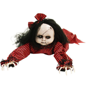 Haunted Hill Farm 43" Crawling Girl Halloween Animatronic