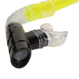 Neon Yellow Sea Searcher Mask and Snorkel Set for Youth Adults