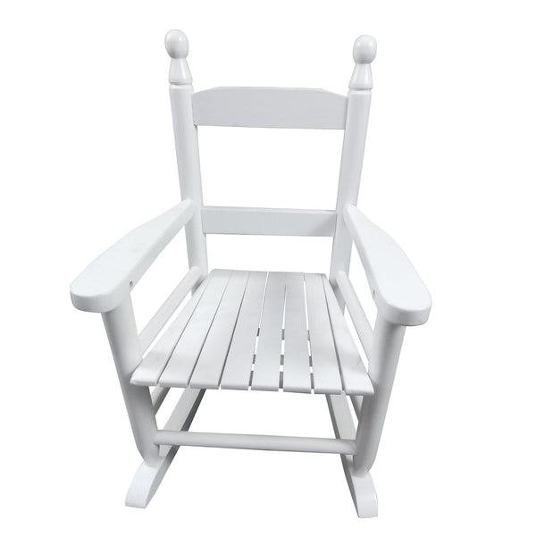 White Children's Rocking Chair -Suitable for Kids- Solid Farmhouse Modern Contemporary Wood Antique