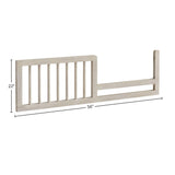 Beck 56" Wide Modern Toddler Guardrail Willow Gray Grey