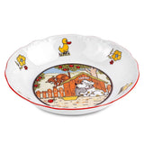 The Farm Porcelain Kids Dinnerware Set of 3 Multi Color Round 4