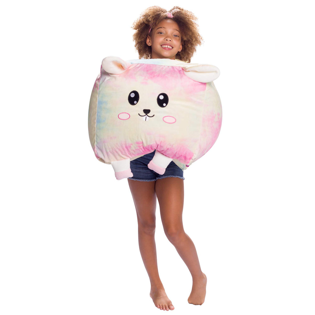 Stuffed Animal Storage Bean Bag Chair Cover only for Kids, Toy Holder