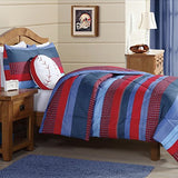 Kids Boys ed Stripes Comforter Set Horizontal