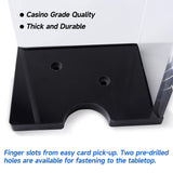 4-Deck Acrylic Blackjack Tray Casino Grade Holder for and Playing Card