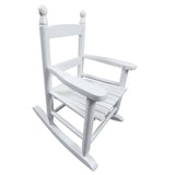 White Children's Rocking Chair -Suitable for Kids- Solid Farmhouse