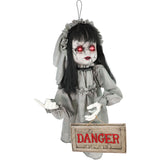 Haunted Hill Farm Animatronic Haunted Victorian Child Groundbreaker with Touch Activated Lights and Sound, Scary Battery-Operated Indoor or Covered Outdoor Halloween Decoration