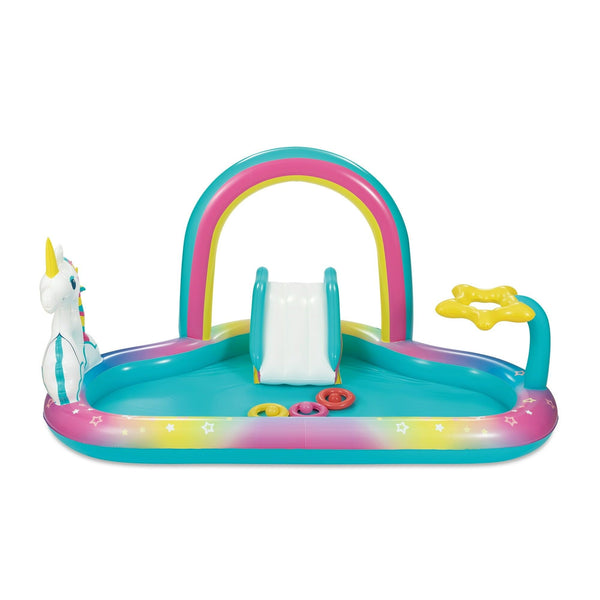 Inflatable Rainbow Play Centerswimming Pool Multi Color