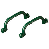 Green Plastic Safety Grab Handles Set Kids Outdoor Play House Hand Grip Bars for Jungle Gym Playground Accessory