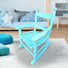 Patio Outdoor Light Blue Wooden Children's Rocker Chair Modern