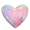 17 x 15 Kids Girls Teal Blue Cute Pink Heart Shaped Pillow Love