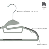 Simplify Kids 12 Pack Collar Ultimate Hangers Non Slip Slim Space