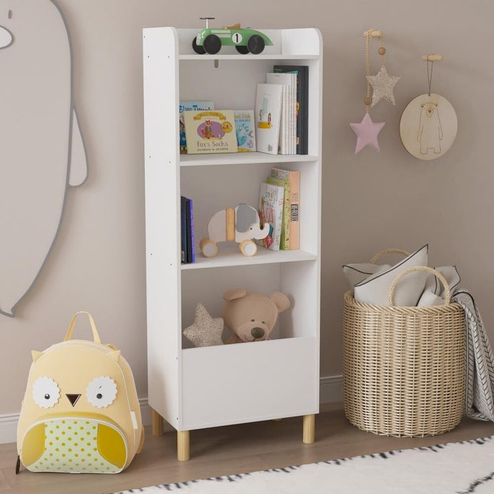 Kids 4-Tier Bookcasestorage Cabinet Organizer for Children's Room