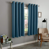 Aurora Home Thermal Insulated Blackout Grommet Top Curtain Panel Pair