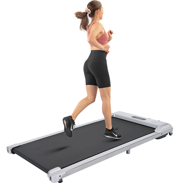 Under Desk Electric Treadmill Walking Jogging Running Machine-ilver