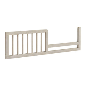 Beck 56" Wide Modern Toddler Guardrail Willow Gray Grey Wood