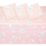 3-Pack Pink Plastic Tablecloth for Cat Birthday Rectangle Vinyl