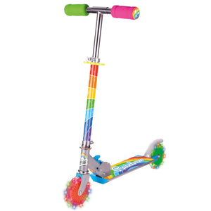 Ozbozz Rainbow Foldalbe Scooter - Light UP Wheels - Ages 5 and up