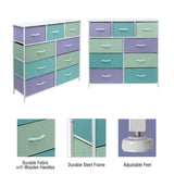 Dresser with 9 Drawers Furniture Chest for Kids Bedroom Toy Storage