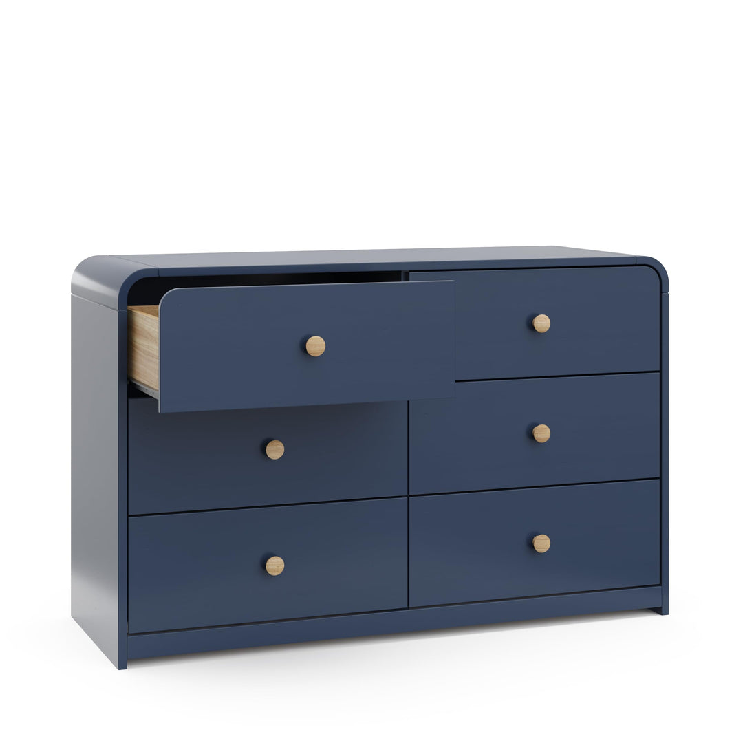 Storkcraft Santos 6 Drawer Dresser (Black) Dresser for Nursery