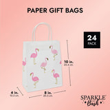 Pink Flamingo Birthday Party Gift Bags Tropical Decorations (24