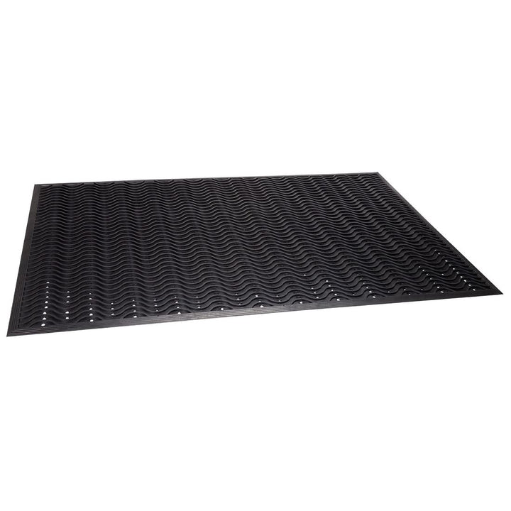 Wave Rubber Entrance Floor Mat 36" X