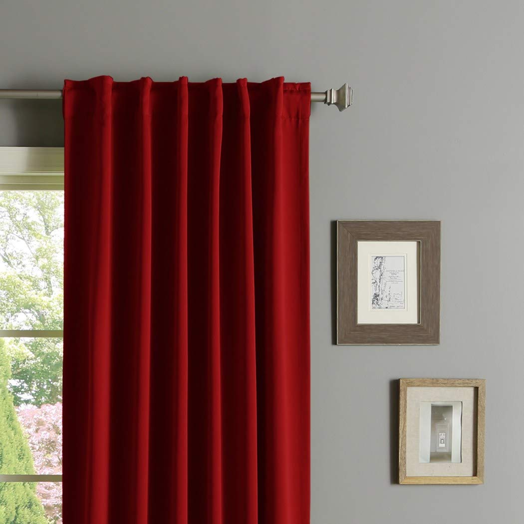 Aurora Home Insulated Thermal 63-inch Blackout Curtain Panel Pair