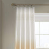 95 Inch Girls Color Ombre Embroidered Curtain Single Panel