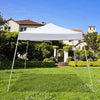 10 X Ft. Outdoor Party Gazebo Camping Canopy White Without Wall Polyester Includes Carry Bag