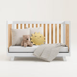 Storkcraft Beckett 3-in-1 Convertible Crib (White with Natural)