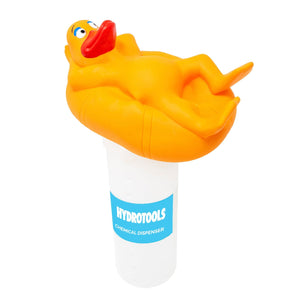 13-inch Yellow Lounging Duck Swimming Pool Dispenser 13" Plastic