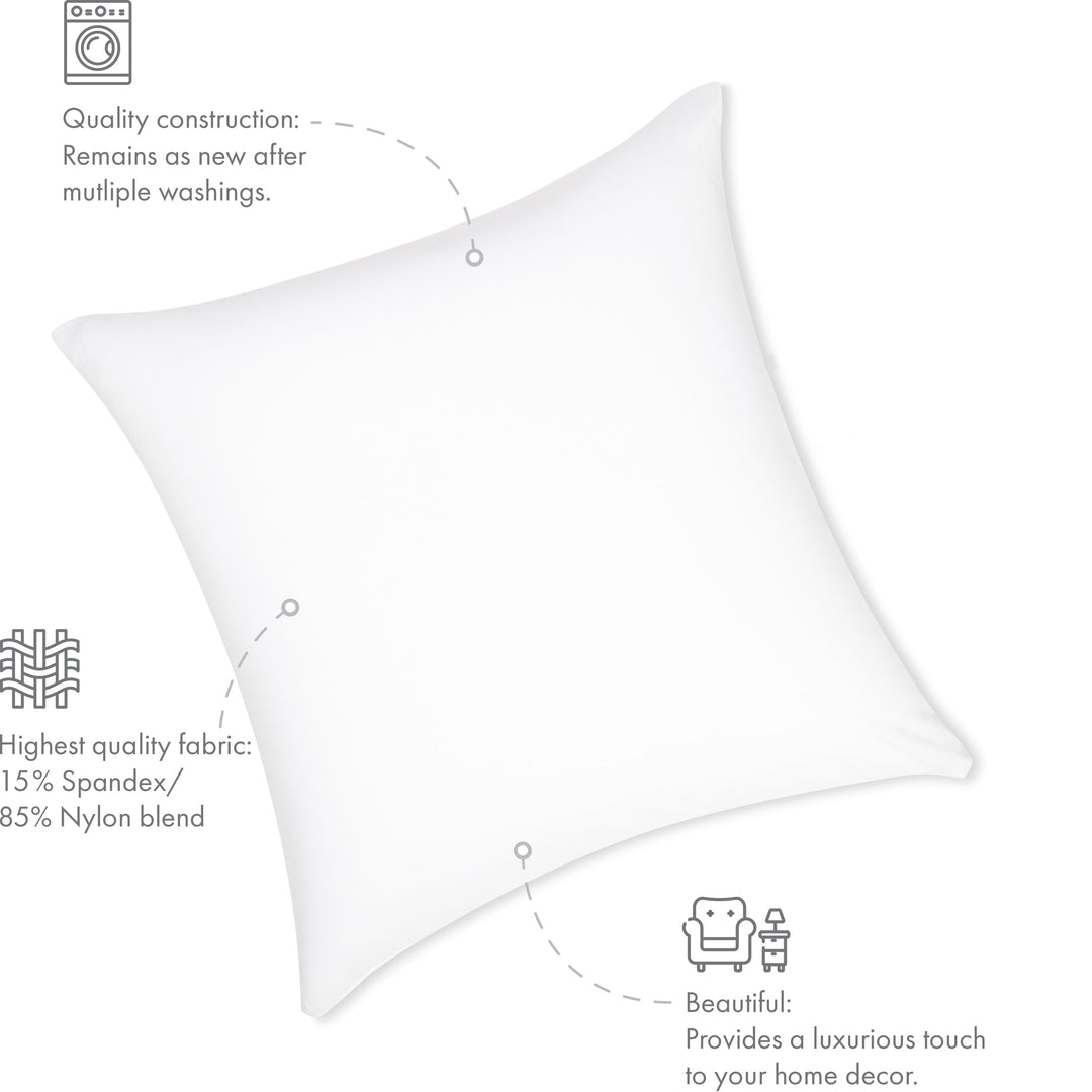 Throw Pillow Cozy Soft Microbead White: 1 Pc