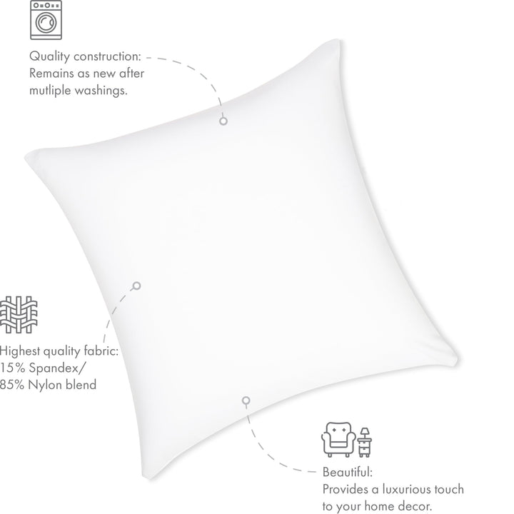 Throw Pillow Cozy Soft Microbead White: 1 Pc