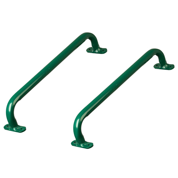 Green Metal Safety Grab Handles Set Kids Outdoor Play House Hand Grip Bars for Jungle Gym Playground Accessory