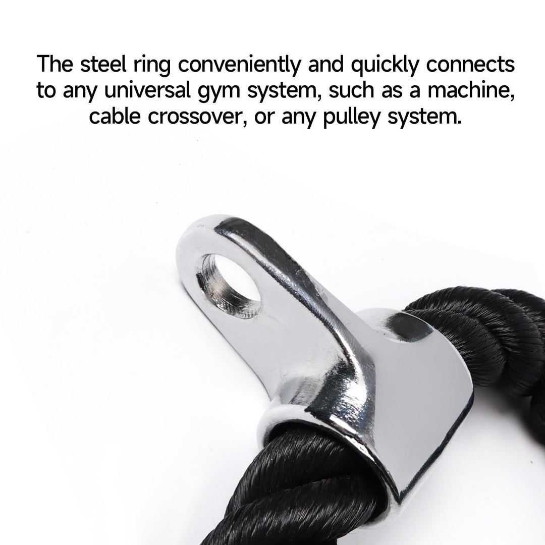 Dual Tricep Rope Heavy Duty Pull Down Cable Machine Attachment