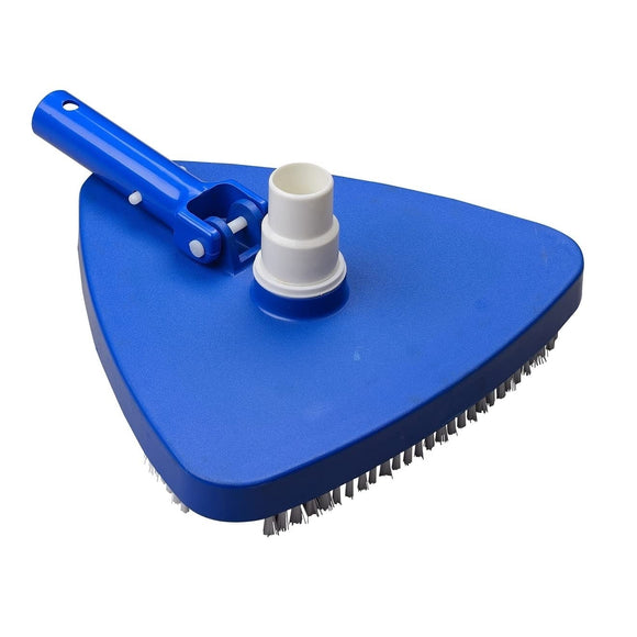 Deluxe Triangle Pool Vacuum with Swivel 1.25-1.5-in. Blue Plastic