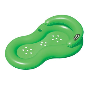 Inflatable Green Cool Lounge Chair with Holes 62.5-inch 62.5"