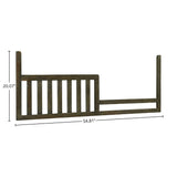 Youth 55" Wide Toddler Guardrail River Rock Brown Casual