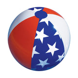 22-inch Inflatable Patriotic American Stars and Stripes Beach Ball Swimming Pool Toy 22" Red Plastic