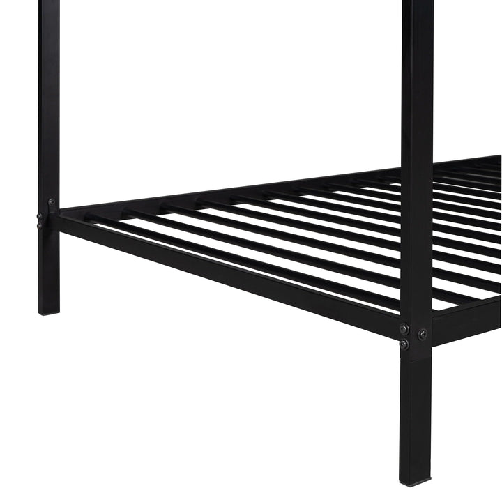 78x40 Metal Platform Bed Frame for Kids Twin Size Playhouse Adjustable