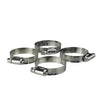 2.75" Stainless Steel Adjustable Swimming Pool Hose Clamps Set Of 4 Silver